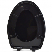 Bemis 1200SLOWT (Black) Premium Plastic Soft-Close Elongated Toilet Seat Bemis